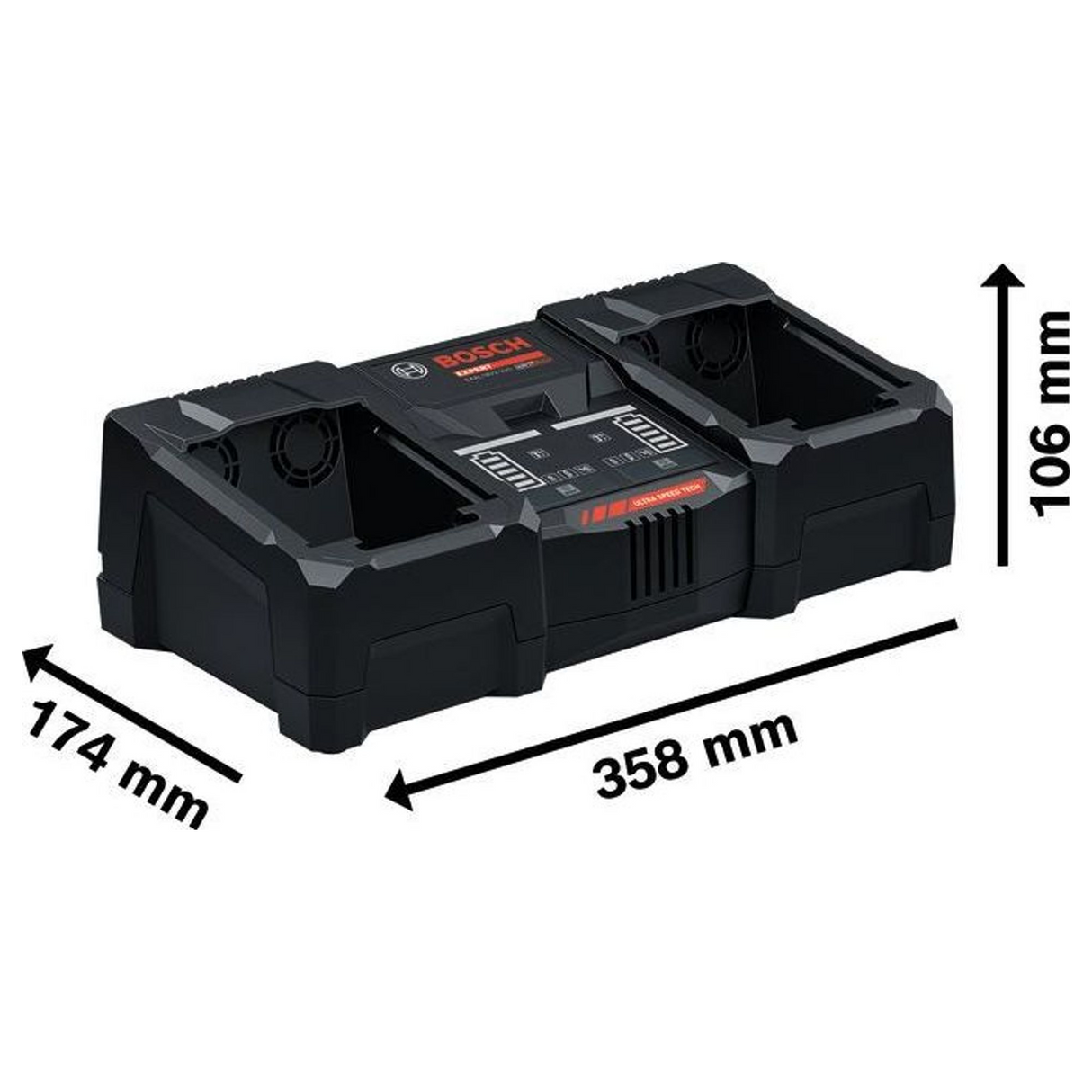 1600A02YG5 - Chargeur de batterie Bosch EXAL18V2-320 Professionnel 18V - Image 18