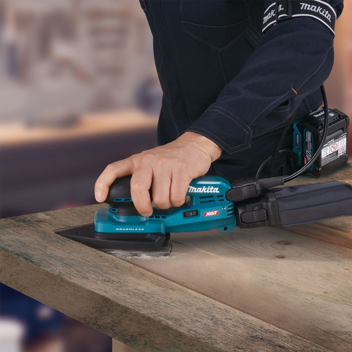 BO006CGZ - Levigatrice Orbitale Delta Makita BO006CGZ 40V - Immagine 24