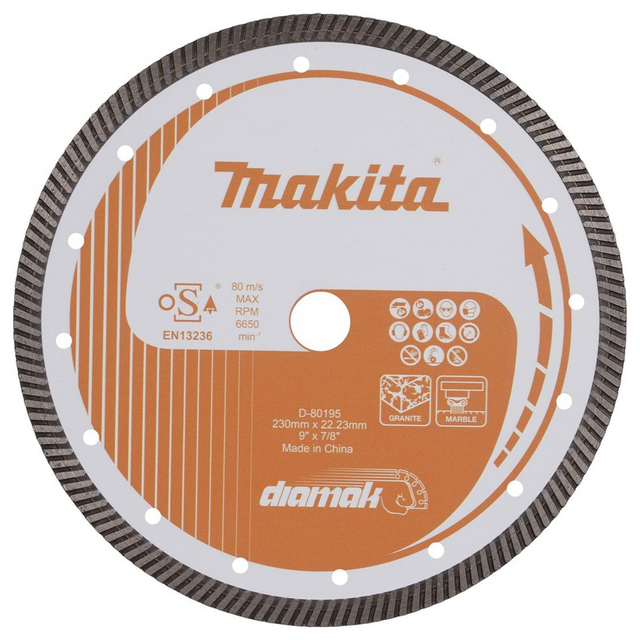 D-80195 - Disque diamant Makita D-80195 230 mm - Image 2