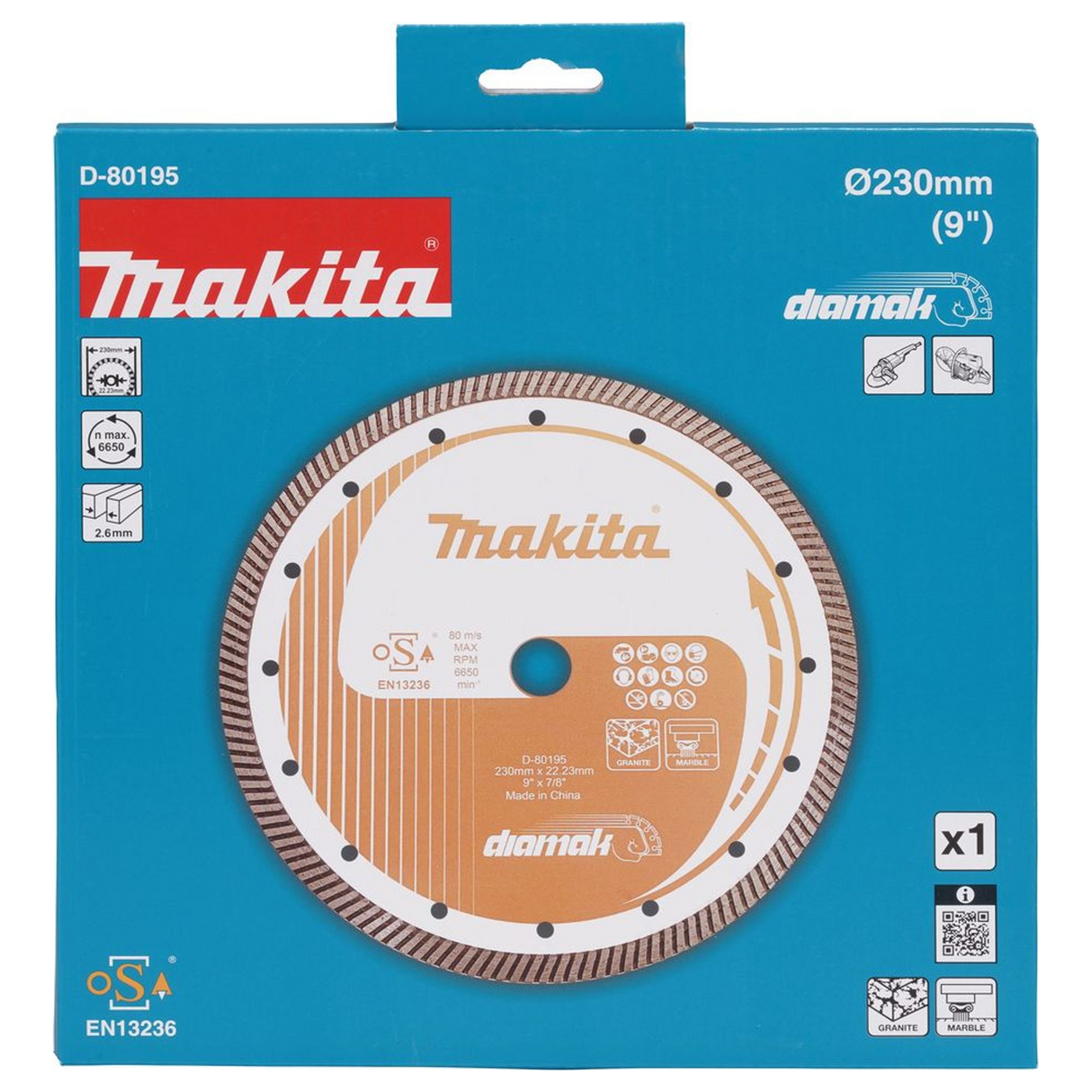 D-80195 - Disque diamant Makita D-80195 230 mm - Image 4