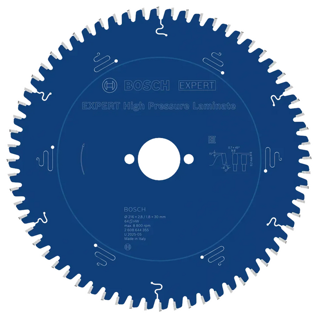 2608644355 - Lama Circolare Bosch Expert High Pressure Laminate 216mm