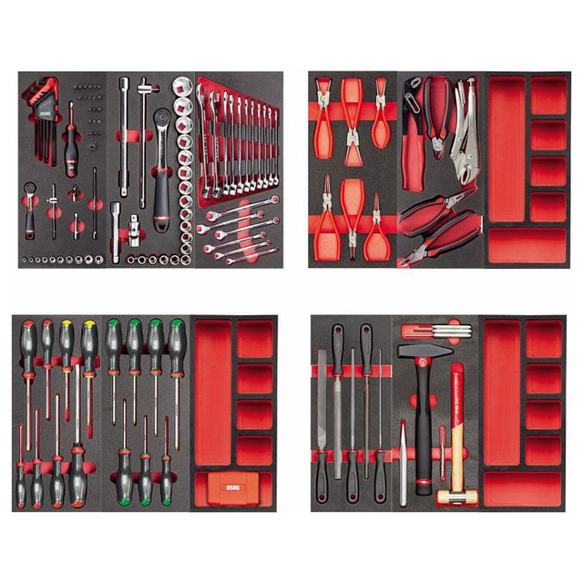 U04950628 - Assortiment de maintenance USAG 495 Mo 156 pièces 4 tiroirs