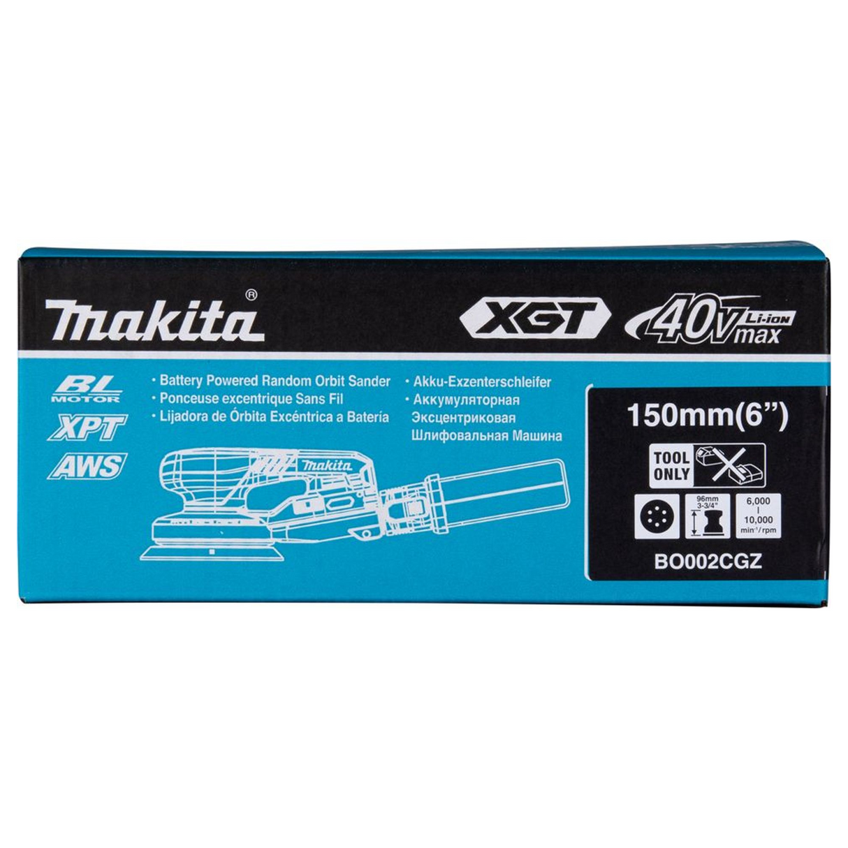 BO002CG - Levigatrice Rotorbitale Makita BO002CGZ 40V - Immagine 19