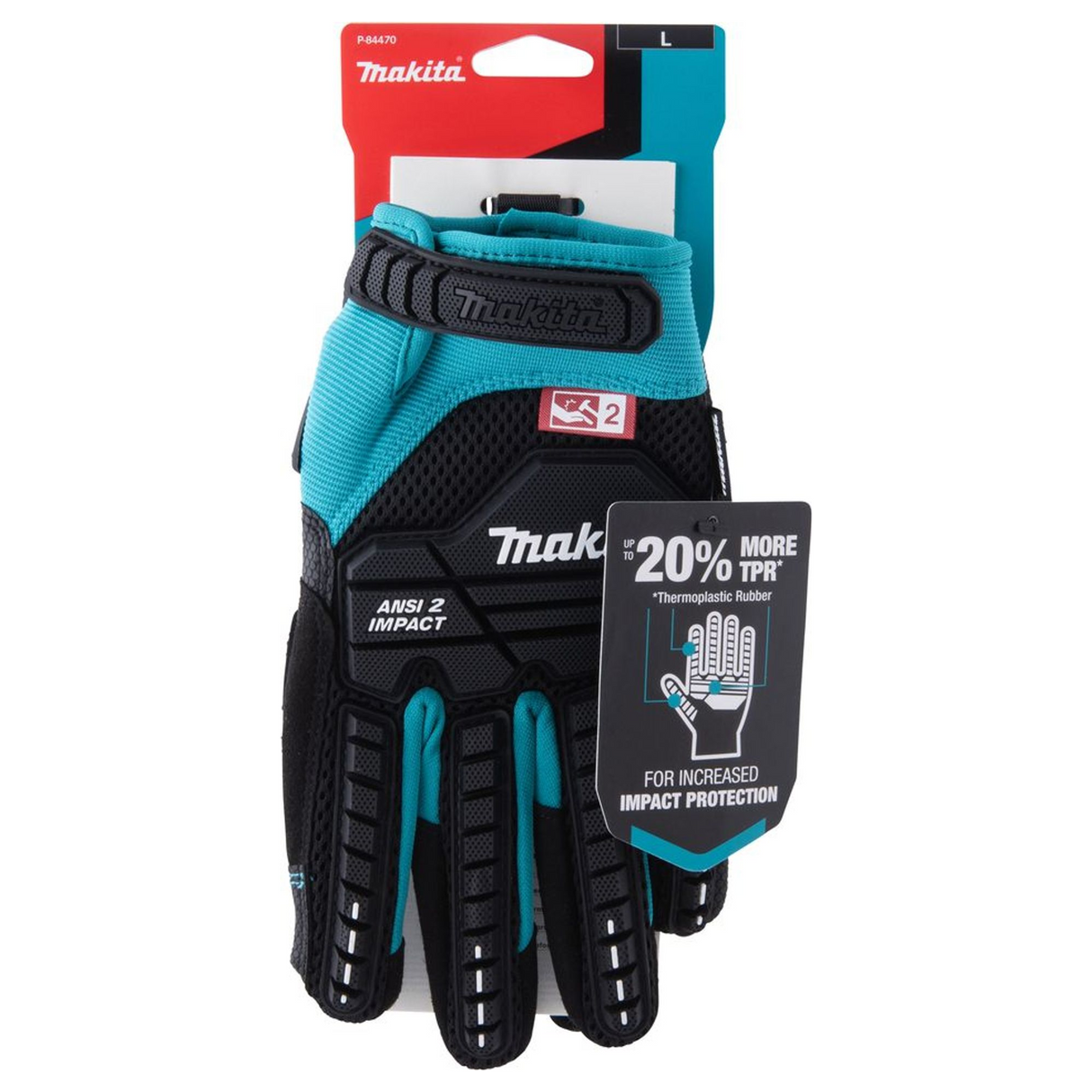 P-84470 - Gants Makita P-84470 Outil de démolition antichoc Taille L - Image 15