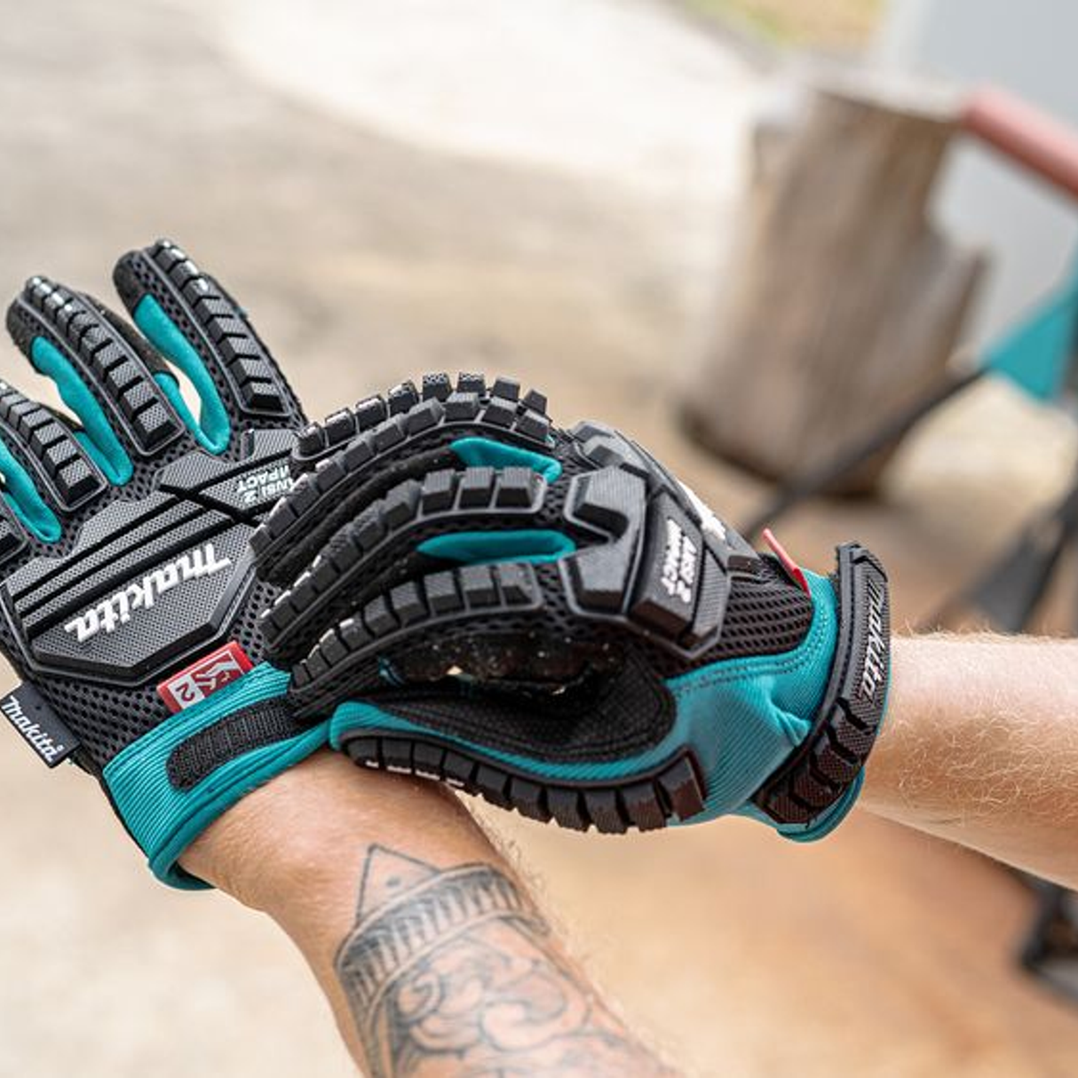 P-84470 - Gants Makita P-84470 Outil de démolition antichoc Taille L - Image 18