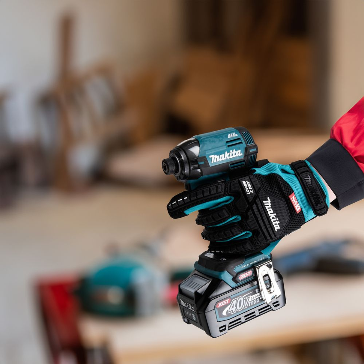 P-84470 - Gants Makita P-84470 Outil de démolition antichoc Taille L - Image 20
