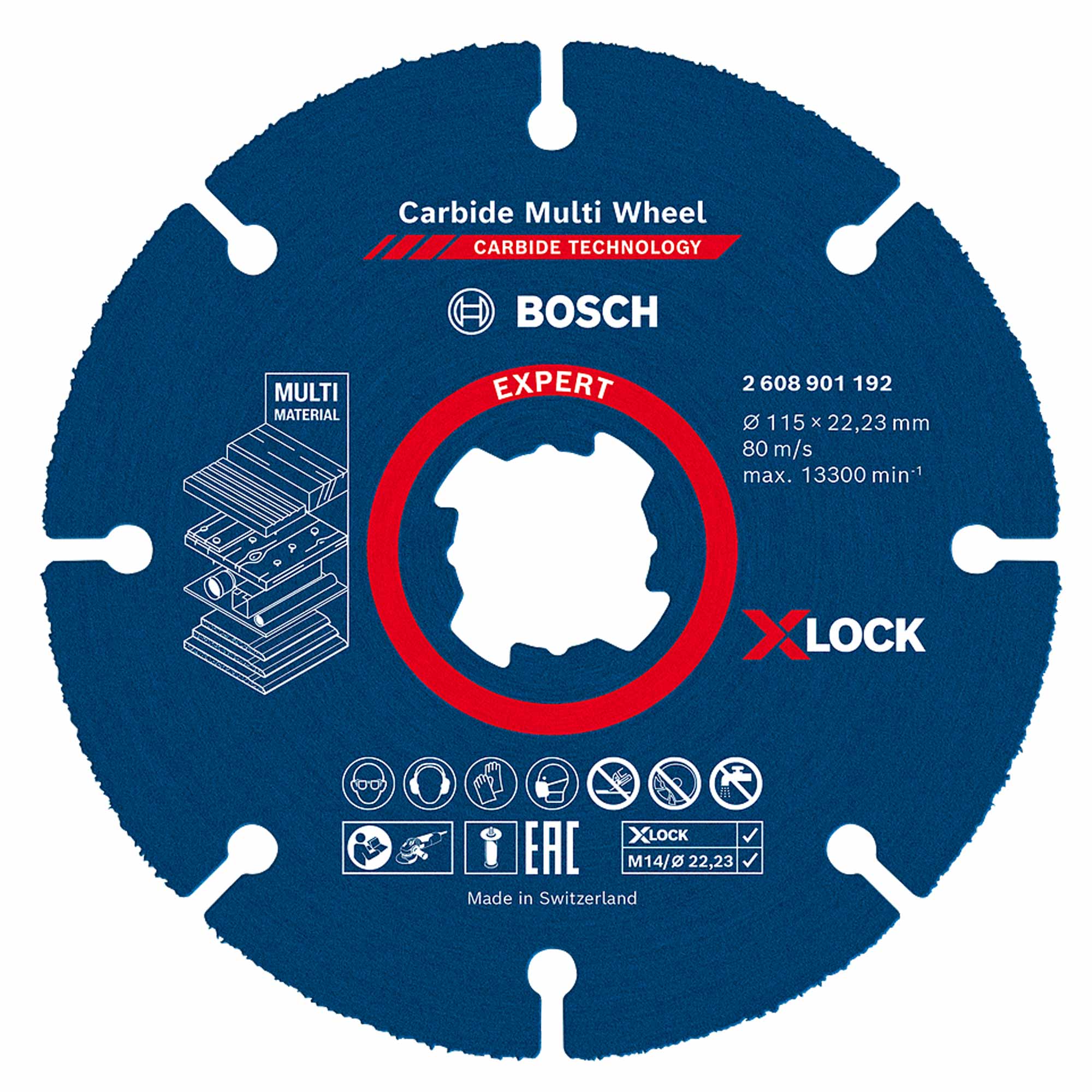 Disque à tronçonner Bosch X-LOCK Expert Carbide Multi Wheel