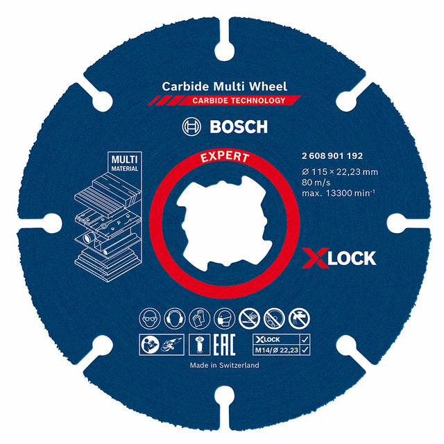 Disco taglio Bosch X-LOCK Expert Carbide Multi Wheel