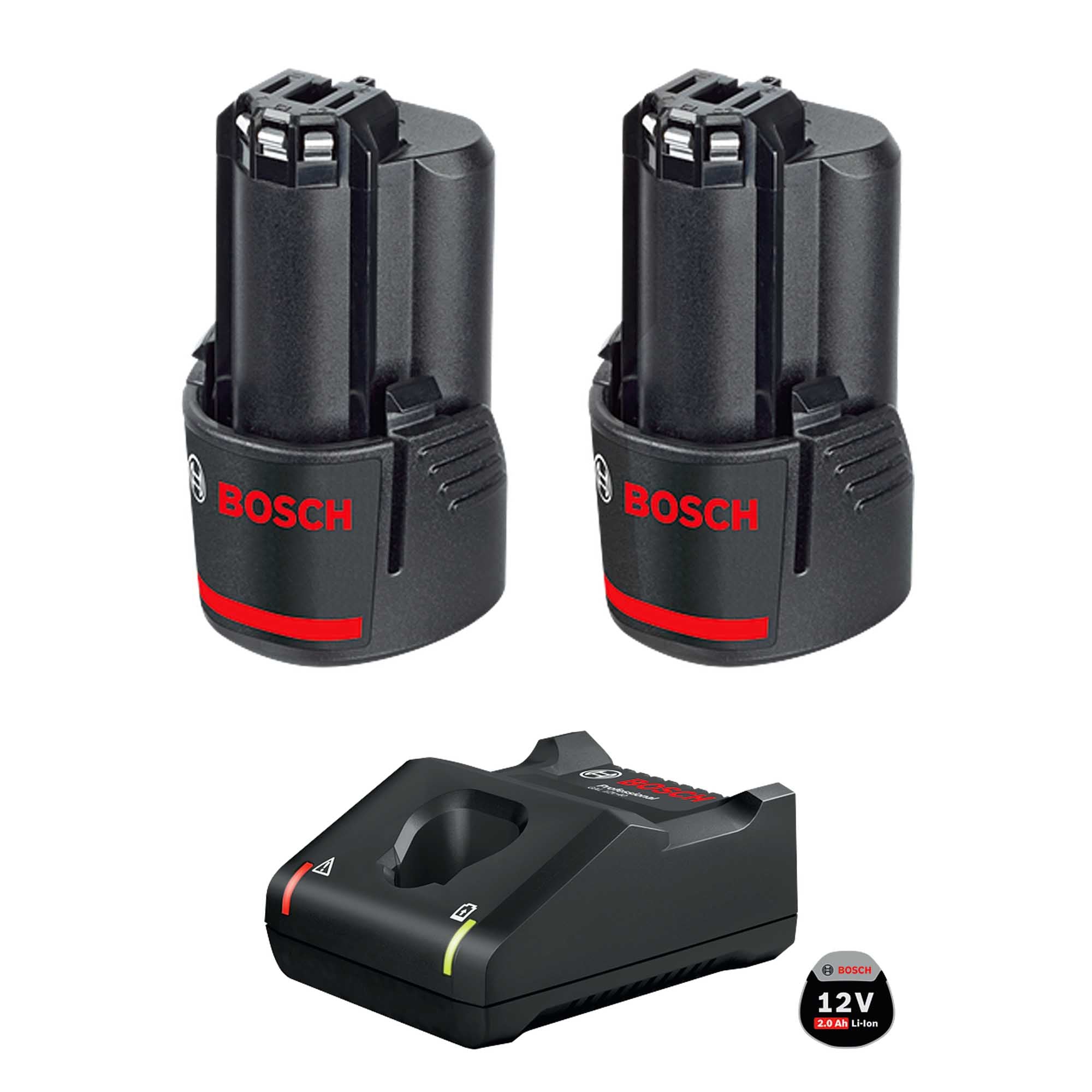 Kit batterie Bosch 12V 2x2,0Ah