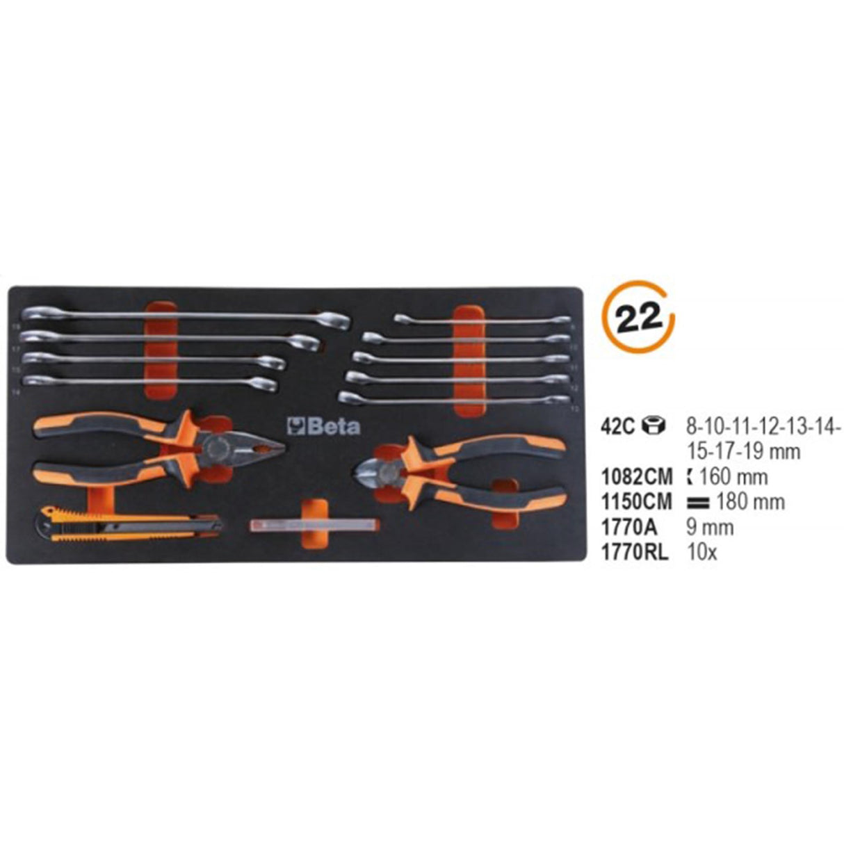 Cassetta Porta utensili Beta BW 2200E/21