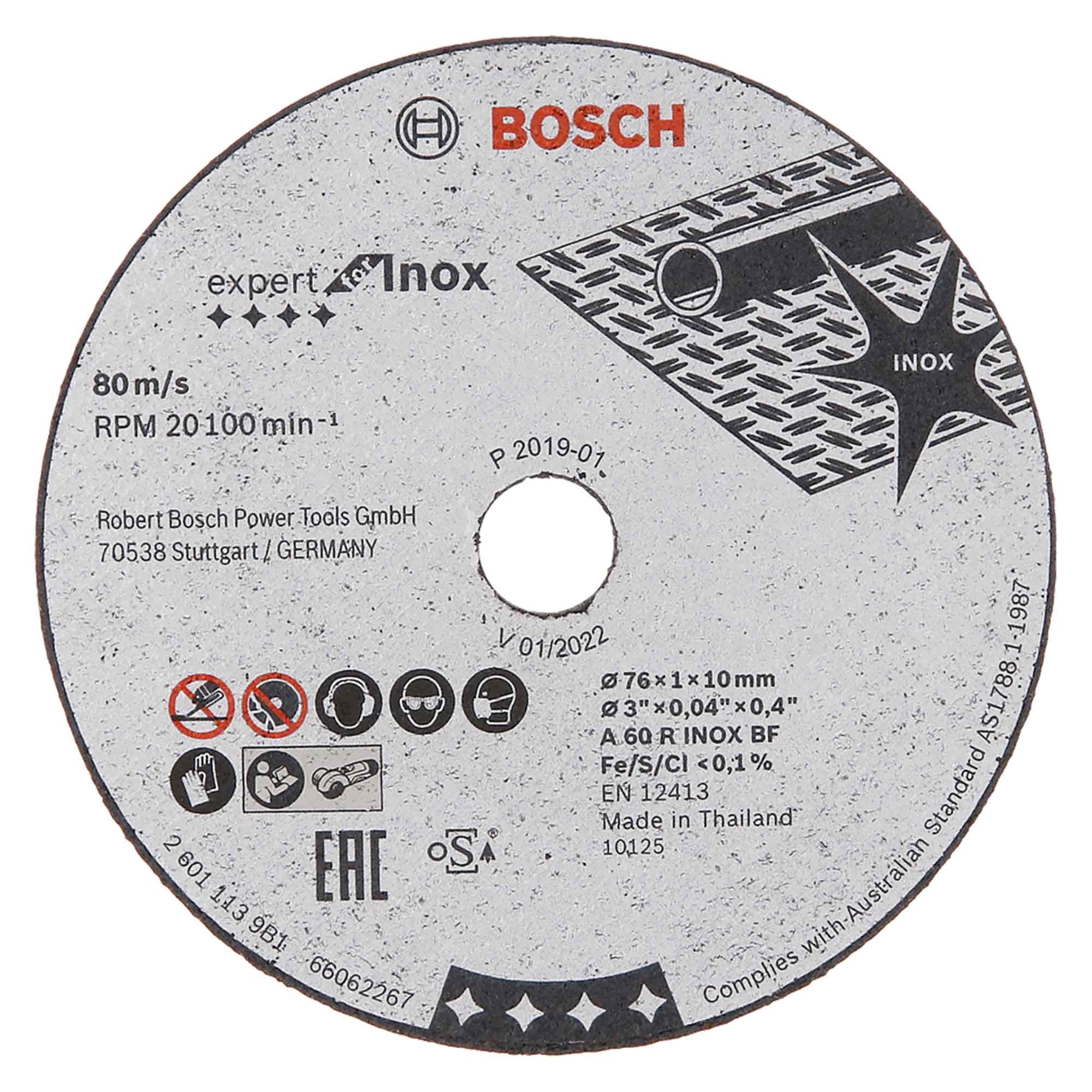 Disque à tronçonner Bosch Expert 76mm 5pcs