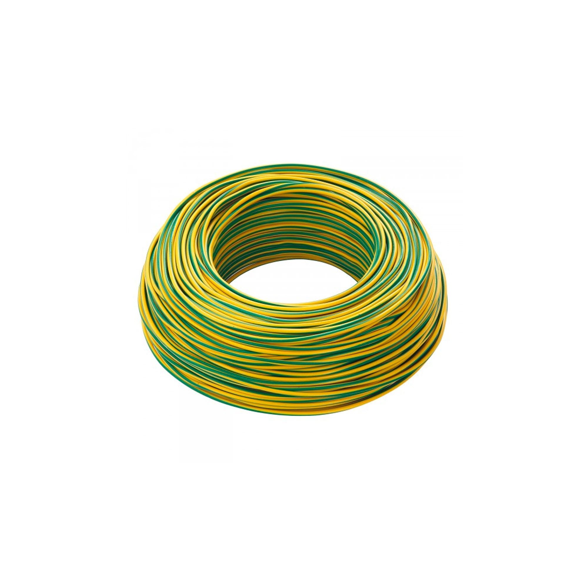 Câble Électrique Baldassari 2,5 mmq x 100 m Vert/Jaune